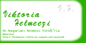 viktoria helmeczi business card